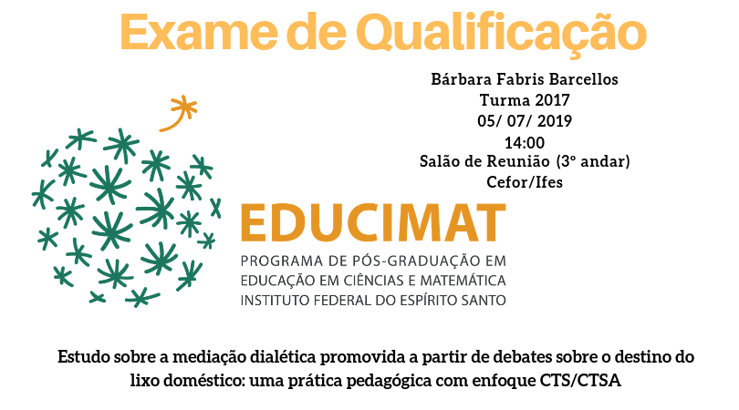 Exame de Qualificação Evento BÁRBARA FABRIS BARCELLOS 22.05.2019 Branco