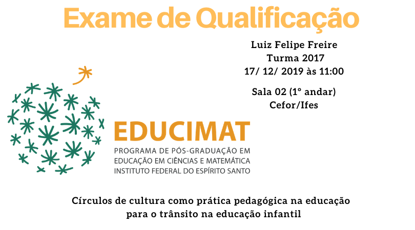 Exame de Qualificação Evento LUIZ FELIPE FREIRE TURMA 2017 BRANCO