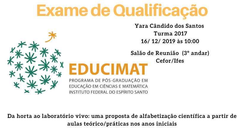 Exame de Qualificação Evento YARA CÃNDIDO DOS SANTOS 22.05.2019 Branco